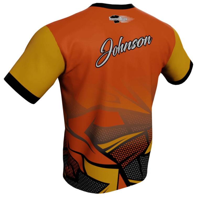 Abstract Orange - Radical Bowling Jersey