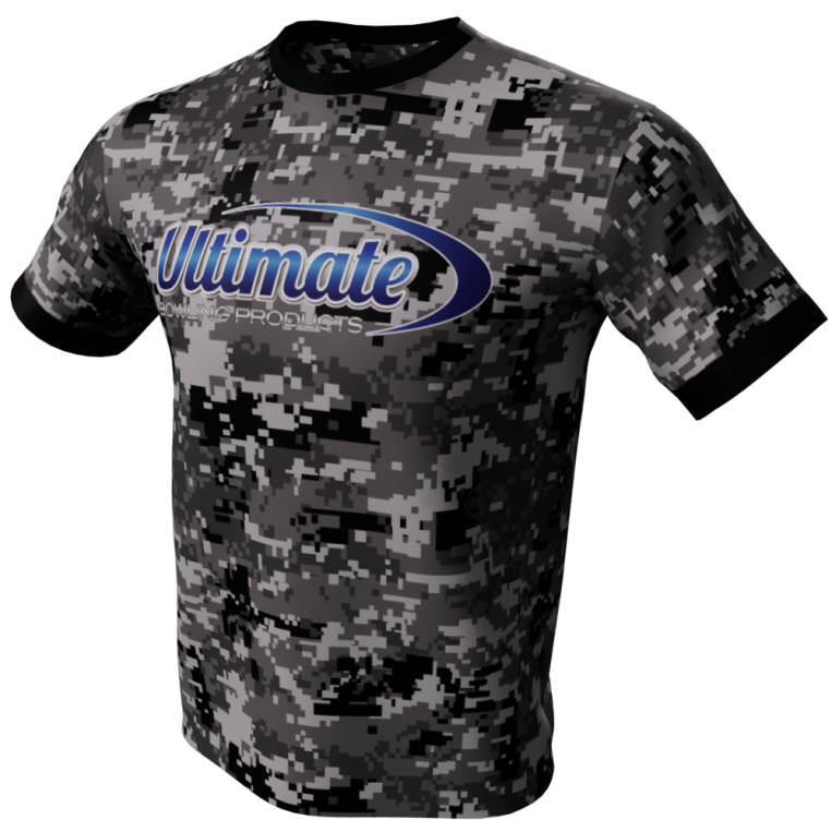 Camo Dude - black and gray camo Ultimate Bowling Jersey