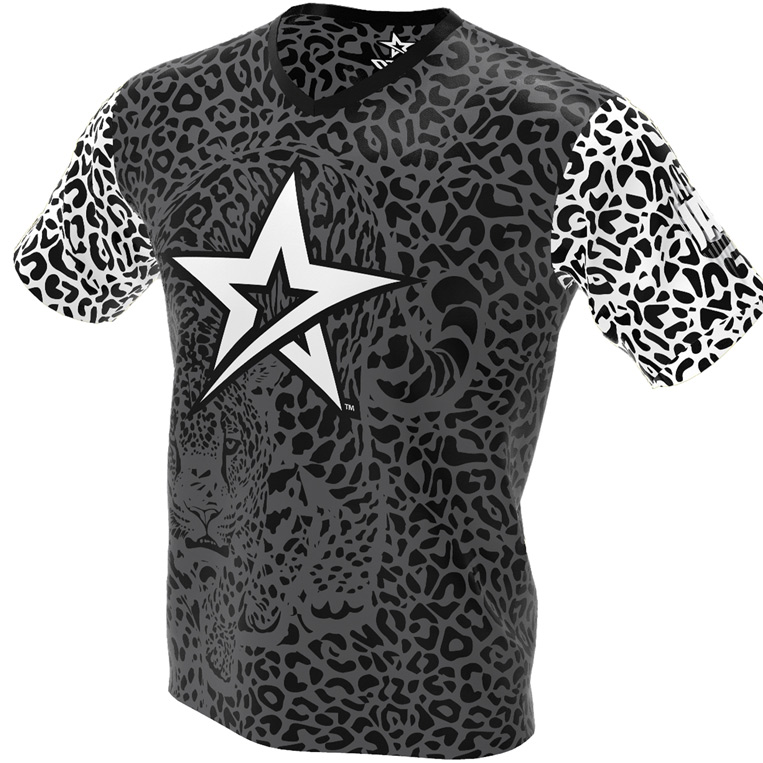 The Purrfect Print - Roto Grip Bowling Jersey - Gray and White