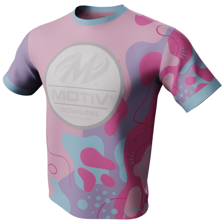 Pastel Splash Motiv Bowling Jersey