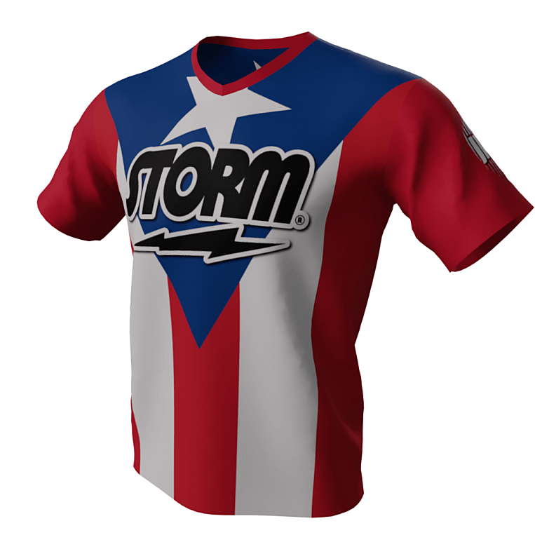 Puerto Rican Flag - Storm Bowling Jersey